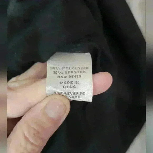 Fever faux suede black pencil skirt with back slit, size XL. Poly/Spandx blend. - Picture 3 of 5